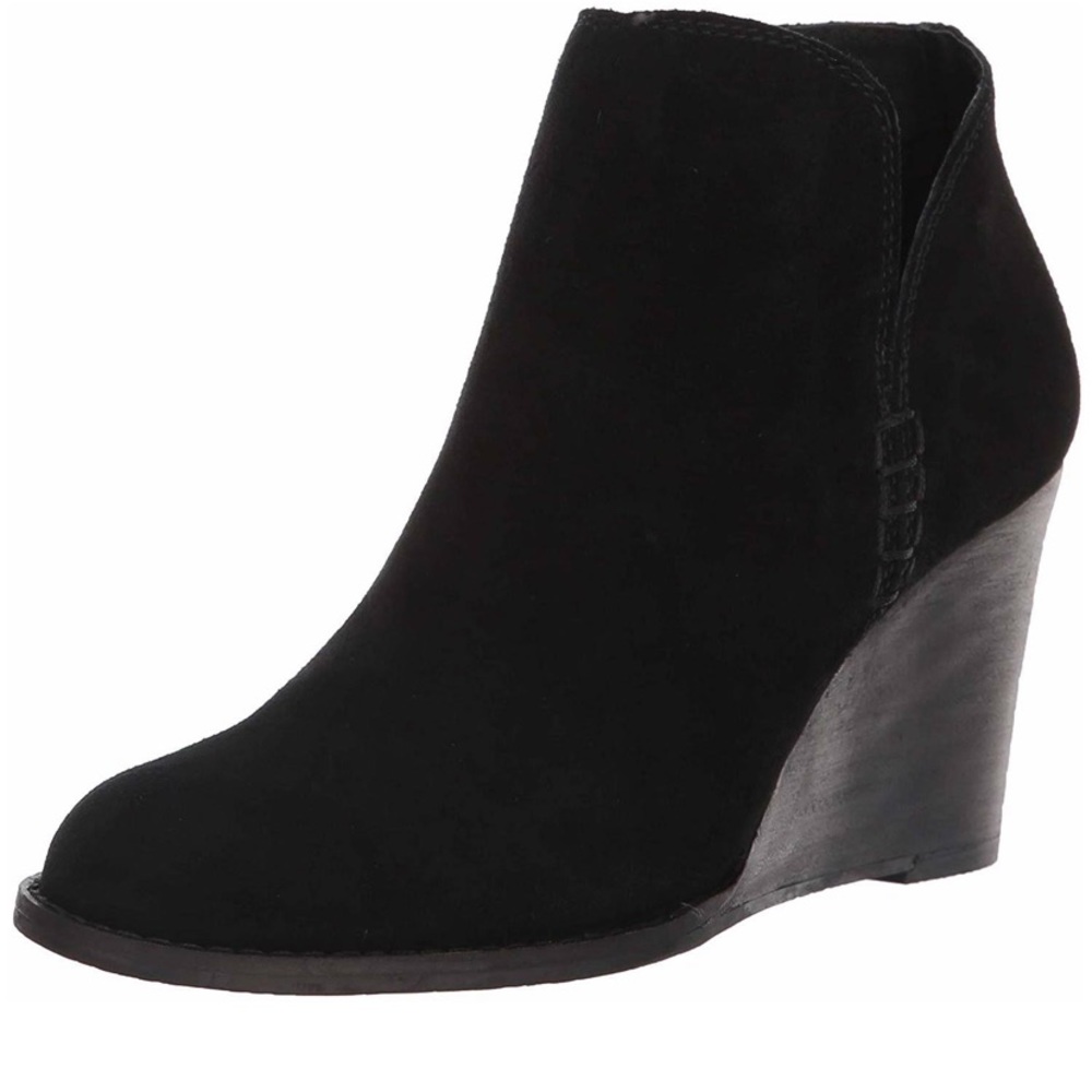 BRAND NEW LUCKY BRAND WEDGE BOOTIES